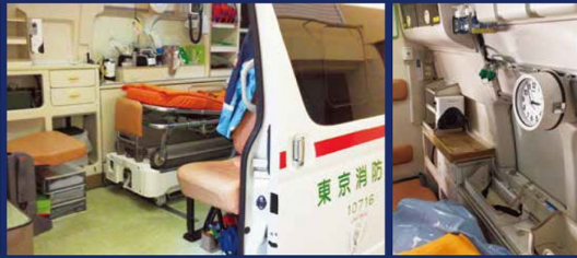 東京都の救急車全車両に搭載されているオゾン発生器
